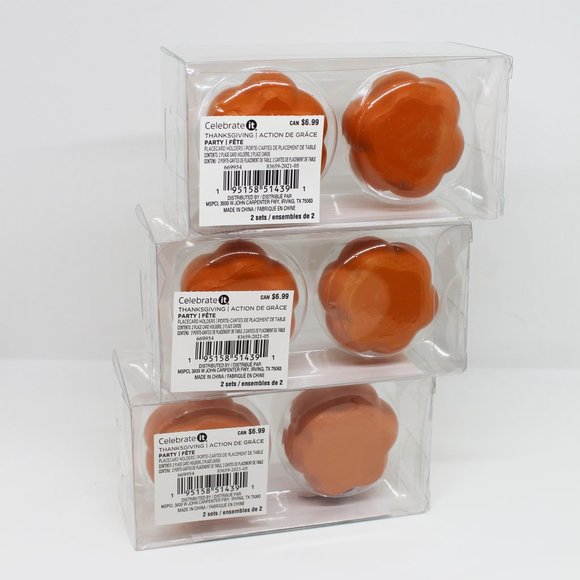 New in box- 6 pumpkin placecard holders - Picture 5 of 5